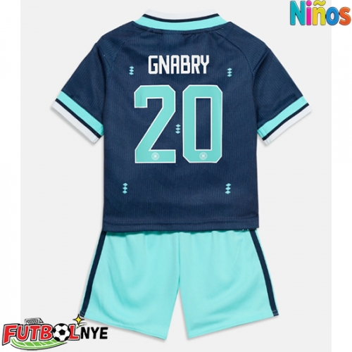 Camiseta Alemania Serge Gnabry #20 Visitante Equipación para niños Mundial 2026 manga corta (+ pantalones cortos)